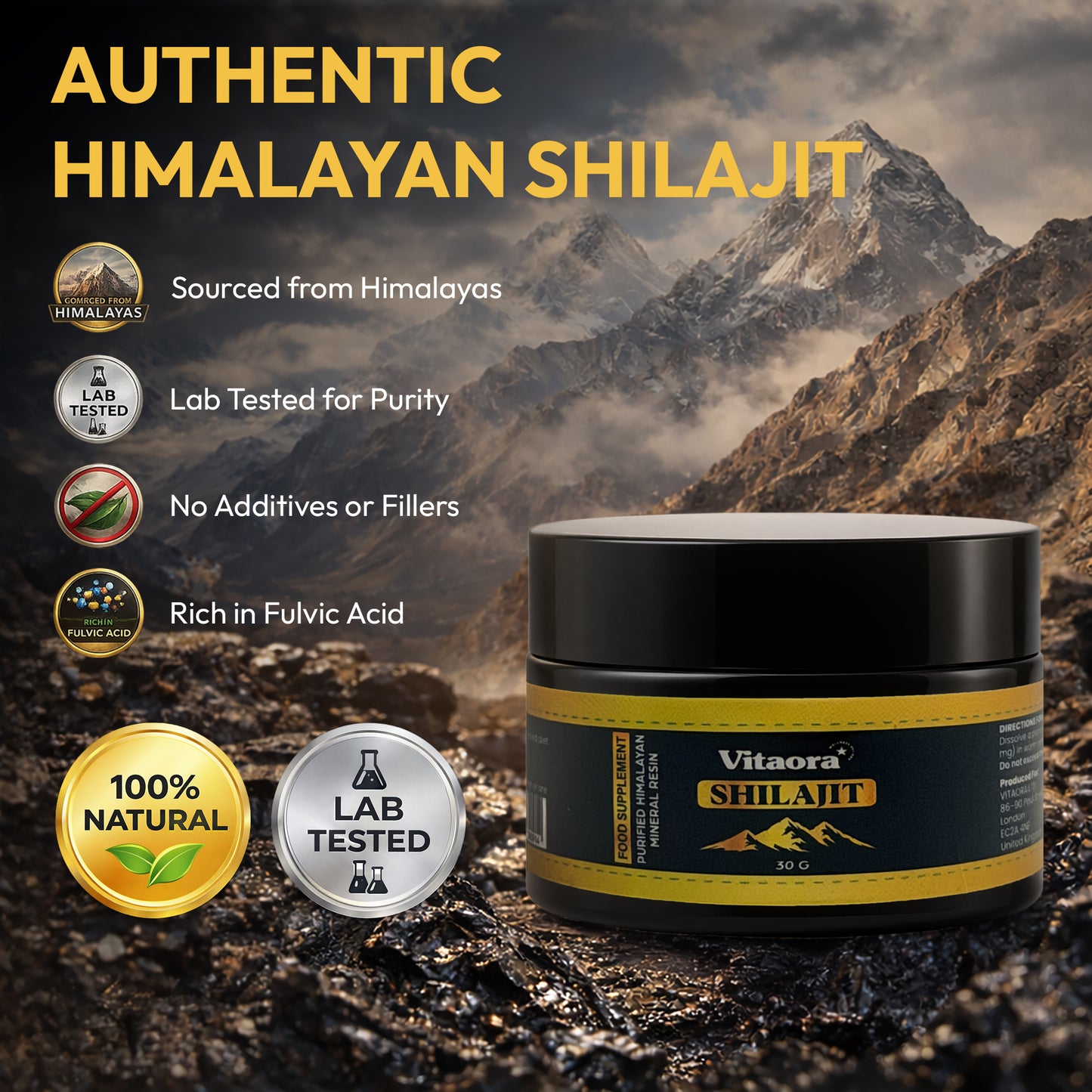 Vitaora Pure Shilajit 30g